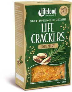 LIFECRACKERS cu rozmarin raw eco 90g, Lifefood foto