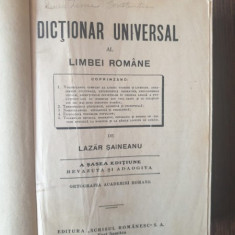 Lazar Saineanu - Dictionar Universal al limbei romane (a sasea editiune)