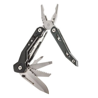 Cleste multifunctional 18 in 1, surubelnita cu 9 biti inclusi, pliabil, husa depozitare, Handyone foto