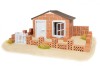 Pachet de constructie Casa de vara si Fantana din caramizi in miniatura
