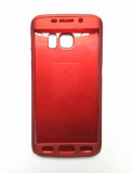 Husa protectie pentru Samsung Galaxy S6 Rosu Fullbody fata-spate folie de protectie gratis, MyStyle