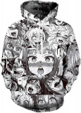 Pentru Cosplay Ahegao 3D Print Design Tricou cu decolteu pulover Hanorac și hano, Oem