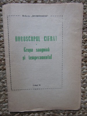 HOROSCOPUL CIFRAT. Grupa sanguină și temperamentul foto