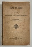 Carte veche 1898 Dionis Simionovici Carte de citire pentru clasa v a Scoalelor Secundare poezii Mihai Eminescu