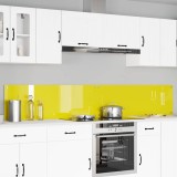 Cumpara ieftin Spate de bucătărie 2 pcs Galben 120 x 40 cm sticlă securizată