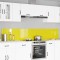 vidaXL Spate de bucătărie 2 pcs Galben 120 x 40 cm sticlă securizată 3415515