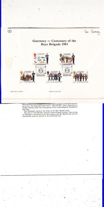 FDI - Guernsey - Centenary of Boys Brigade 1983