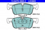 Set placute frana,frana disc BMW Seria 1 (F20) (2010 - 2016) ATE 13.0470-3865.2