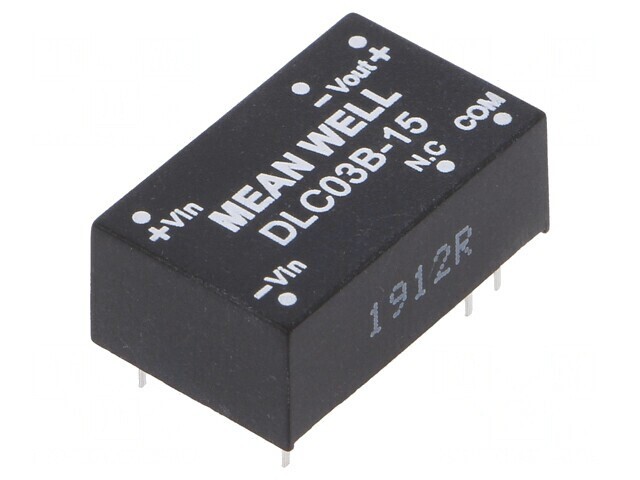 Convertor DC/DC 3W 18-36V la 15V/-15V THT