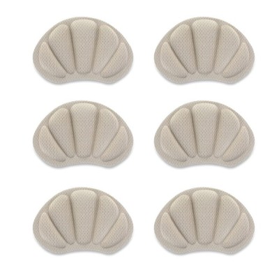 Set 6 branturi cu pernite pentru calcaie, design ingrosat - Bej foto