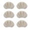 Set 6 branturi cu pernite pentru calcaie, design ingrosat - Bej