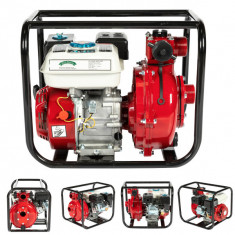 Set Motopompa de inalta presiune pentru irigatii, 7CP, H ref 60m, 500 l/min, 2 toli, benzina, Micul Fermier, Model Nou, furtun ref. 40m, furtun abs 8m