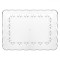Platou Dreptunghiular, Model Flori, Dimensiuni 33x23cm, Transparent, Plastic