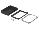 Carcasă desktop BOPLA BoVersa policarbonat 120x170x52mm IP66/IP68 neagră transparentă