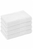 Cumpara ieftin Set 4 Prosoape Baie Lux Bumbac 100% Alb 550 GSM- 70x130 Cm