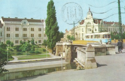 *Romania, poduri (8), Timisoara, c.p.i., circulata, 1970 foto