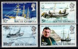 Georgia de Sud 1972, Mi #39-42**, Shackleton navigatie corabii, MNH! Cota 10 &euro;!, Transporturi, Nestampilat