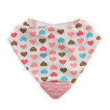 Baveta tip bandana cu jucarie dentitie bumbac pink, Lorelli