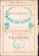 A241 Program Opera Rom&acirc;nă București, 1925