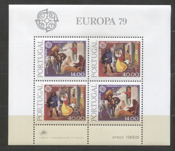 Portugal 1979 Europa CEPT Postal history Mi.B27 MNH AC.353