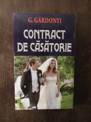 Contract de casatorie - G. Gardonyi , 2015 foto