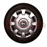 Set 4 Capace Roti Opel R15 Argintii Model 303 - Plastic Flexibil, Fixare Sigura, Calitate Superioara