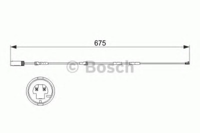 Senzor de avertizare,uzura placute de frana BMW X1 (E84) (2009 - 2015) BOSCH 1 987 473 516 foto