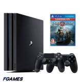 Consola Sony Playstation 4 Pro Ps4 1tb + Doua Controllere + God Of War PlayStation 4, Second-Hand