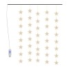 Instalatie lumini tip perdea stele 200 LED alb cald 8 functii