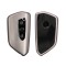 Husa Cheie Auto Kwmobile pentru VW 3 Butoane, Gri/Negru, Silicon, KWM0000252X001C