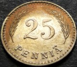 Cumpara ieftin Moneda istorica 25 PENNIA - FINLANDA, anul 1921 * cod 707 - patina naturala