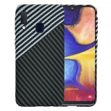 Husa pentru Samsung Galaxy A20e A202, Techsuit, Carbonite FiberShell, Neagra Gri