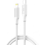 Cablu Date si Incarcare USB-C - Lightning XO Design NB-Q265A, 27W, 1m, Alb