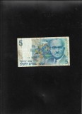 Rar! Israel 5 new sheqalim shekeli 1985 seria6302657592