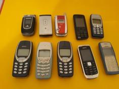 LOT TELEFOANE MOBILE 10 BUCATI COLECTIE MAJORITATEA FUNCTIONEAZA foto