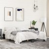 Cadru Pat Gossi Negru 150x200cm Lemn &amp; Metal - Suport Saltea Durabil, Design Modern