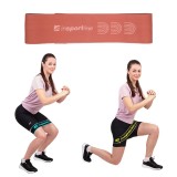 Banda elastica fitness textila inSPORTline Hiplop M, rezistenta 16 kg