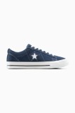 Converse teniși din piele &icirc;ntoarsă One Star 95 culoarea bleumarin, A15097C