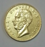 Replica dupa celebra moneda de aur de 20 lei 1870