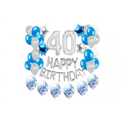 Set 33 baloane pentru petrecere, aniversare HAPPY BIRTHDAY - 40 foto
