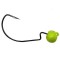 Carlige Offset VMC 7340RJ Mystic Predator Rugby Jig Chartreuse Nr.4/0, 9g, 4buc/pac