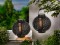 Lămpi solare &amp;quot;Flame&amp;quot;, negre, set de 2 - 4