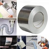 Banda autoadeziva, impermeabila pentru etansare, din aluminiu, 50 mm x 5 m, 150 microni