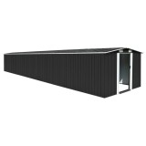 Cumpara ieftin Șopron de grădină, antracit, 257x779x181 cm, oțel galvanizat
