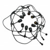 Cablu ghirlanda luminoasa Carnaval-2, fasunguri E27, 10m, interconectabila, IP44, maxim 1500W, Horoz