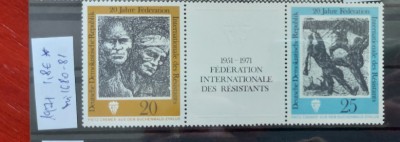 TS21 - Timbre serie DDR - 1971 Mi1680-81 foto