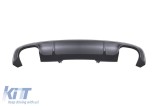 Difuzor tip S4 potrivit pentru bara spate S-line pe Audi A4 B9 sedan, break 2015-2019 -oo--oo- Performance AutoTuning