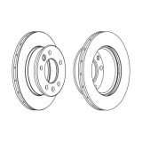 Disc frana Jurid 569122J, parte montare : Punte fata