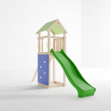 Complex de joaca din lemn prelucrat pentru copii BDR 2 PC, 4-6 ani, Unisex