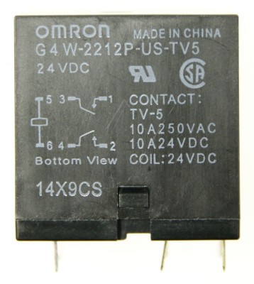 24VDC 10A-250VAC RELEU, 2 CONTACTE JC2AD-DC24V G4W-2212P-US-TV5 24VDC OMRON foto